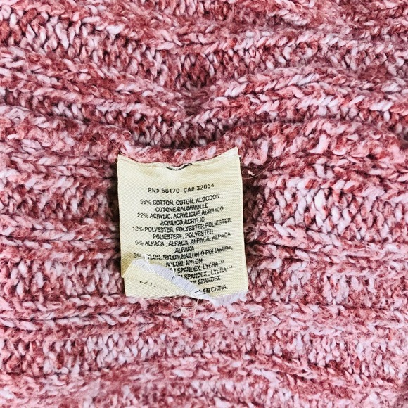 Angel Of The North Women's Medium Cardigan Sweater Pink Marled Knit Open Dolman - Picture 4 of 6